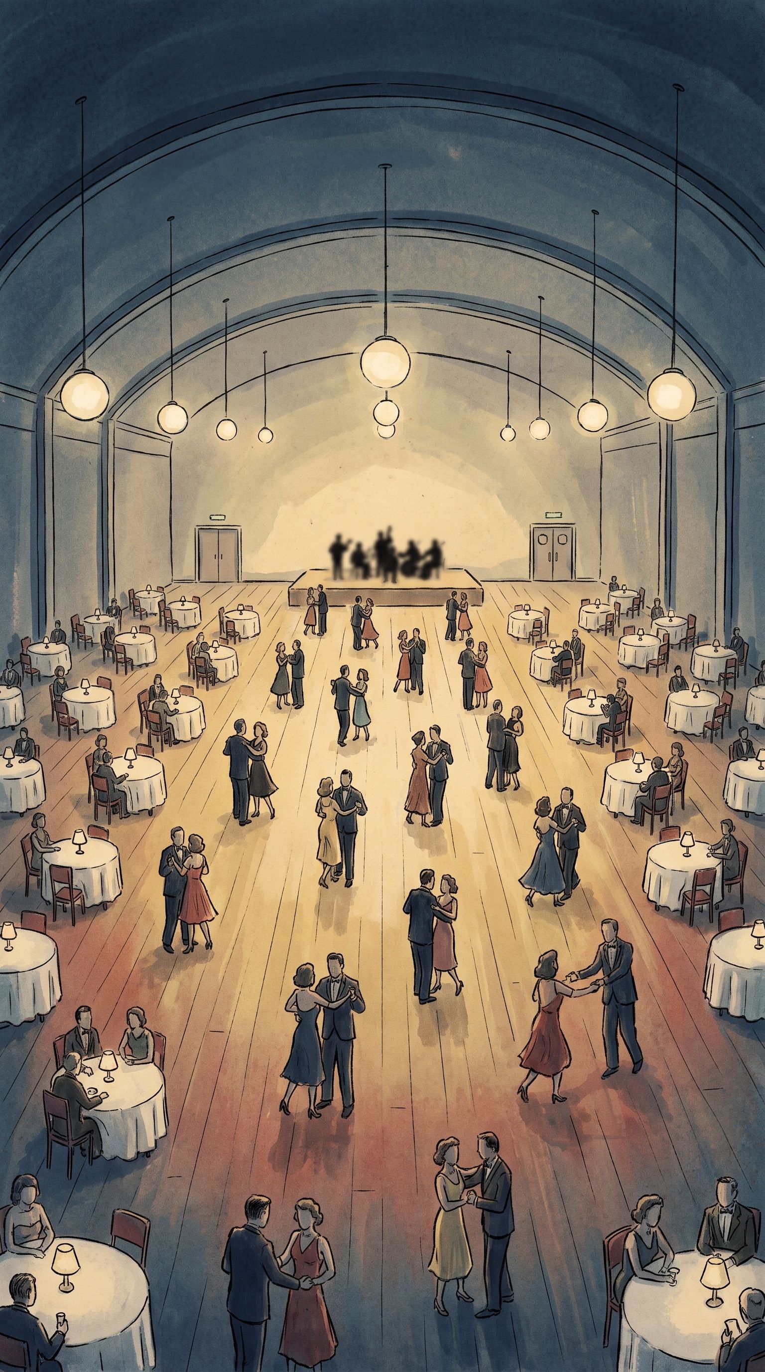 Painted setting: The Starlight Palais de Danse, in the mill town of Kestlegate.